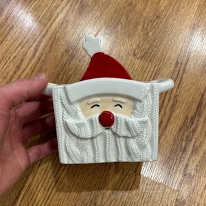 Mud Pie Santa Claus Holiday Mug - Red and White